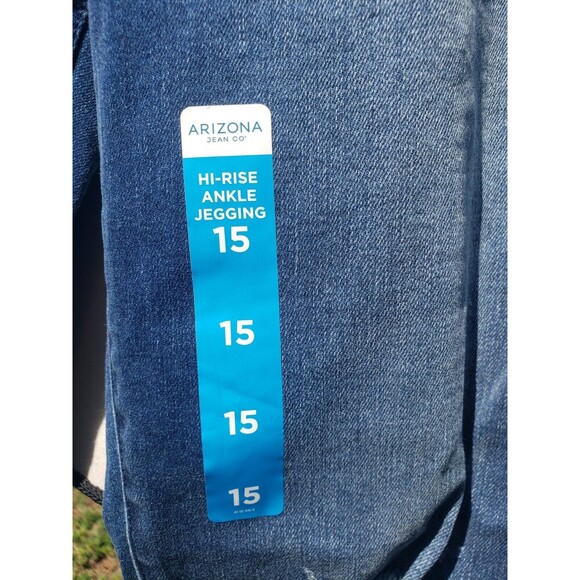 NWT Arizona Women's Super Flex Hi-rise Ankle Jegging Size 15 NWT - Picture 5 of 16